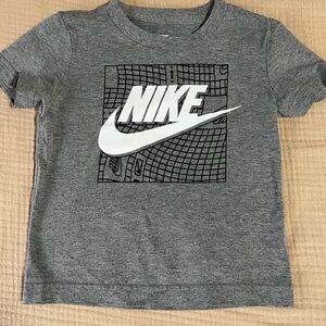 Nike Kids Heather Gray Graphic Tee